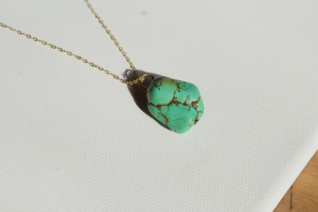 Turquoise Nugget Pendant ~ Protector