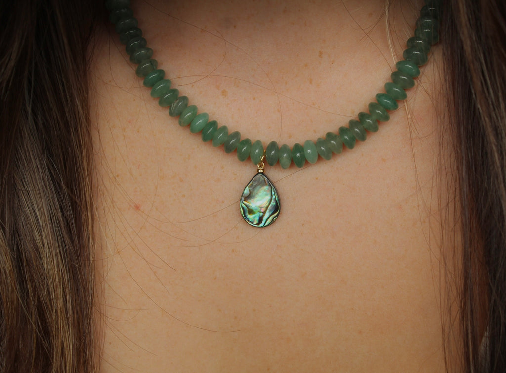 Green Aventurine & Abalone ~ Confidence