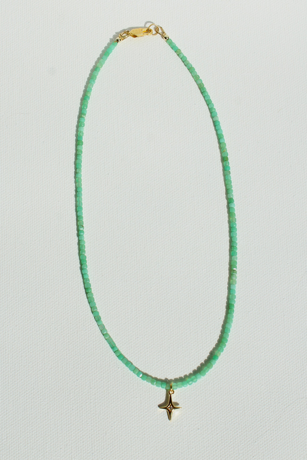 Green Jade & Star Pendant ~ Cleansing