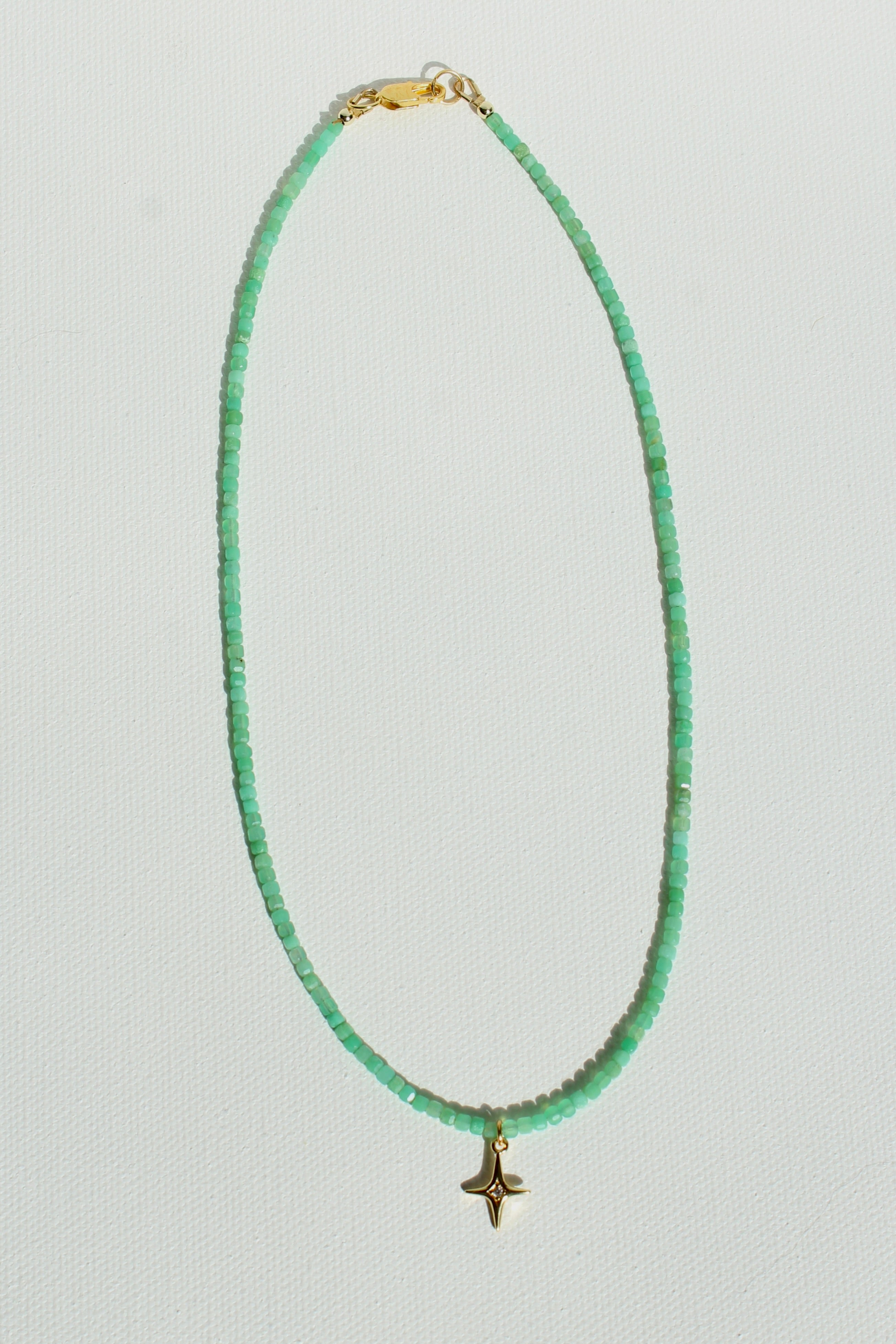 Green Jade & Star Pendant ~ Cleansing