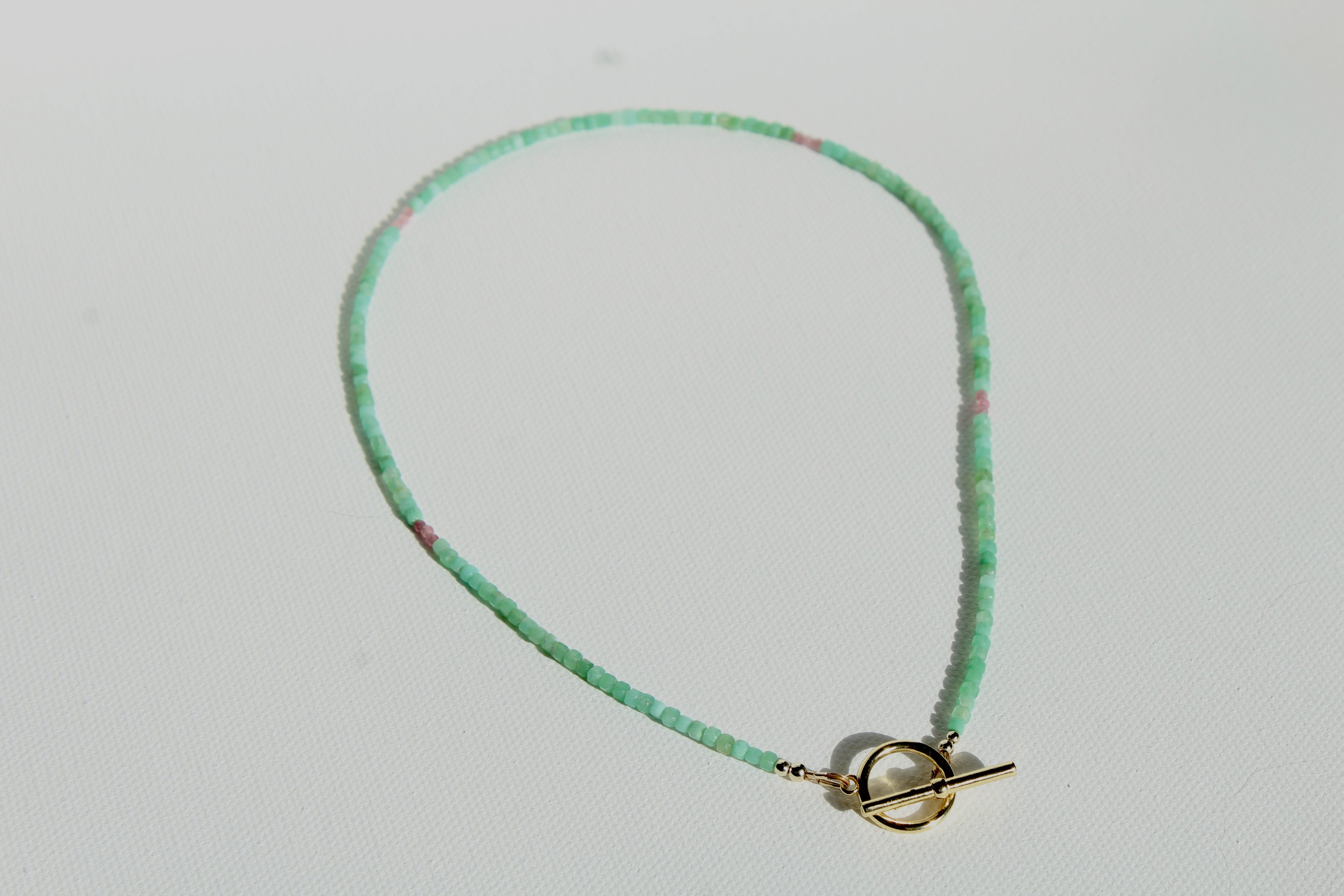 Green Jade & Pink Tourmaline ~ Cleansing & Balance