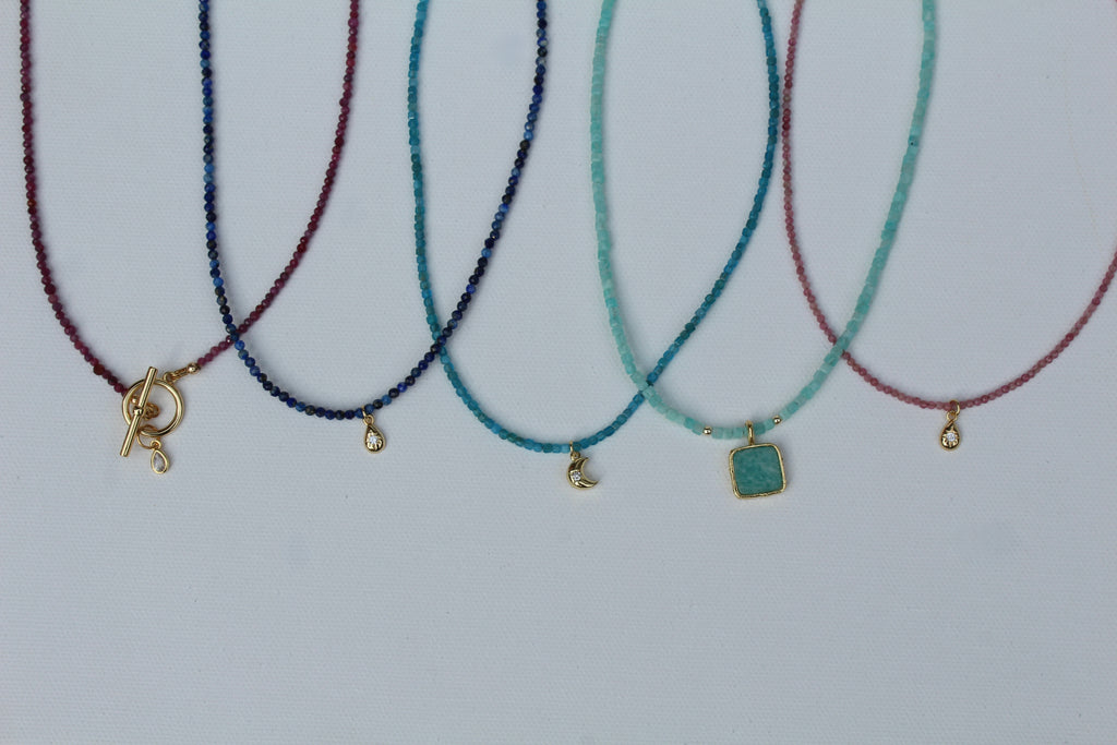 Pink Tourmaline & Starburst Teardrop ~ Self Love