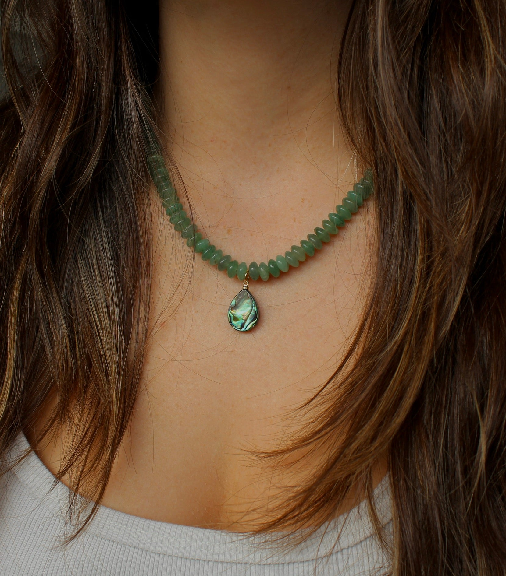 Green Aventurine & Abalone ~ Confidence