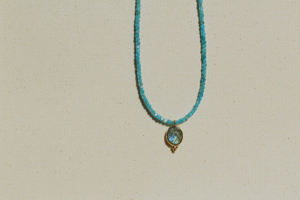 Blue Apatite & Labradorite ~ Transformation & Manifestation