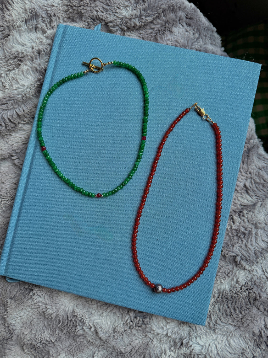 Carnelian & Black Pearl ~ Courage