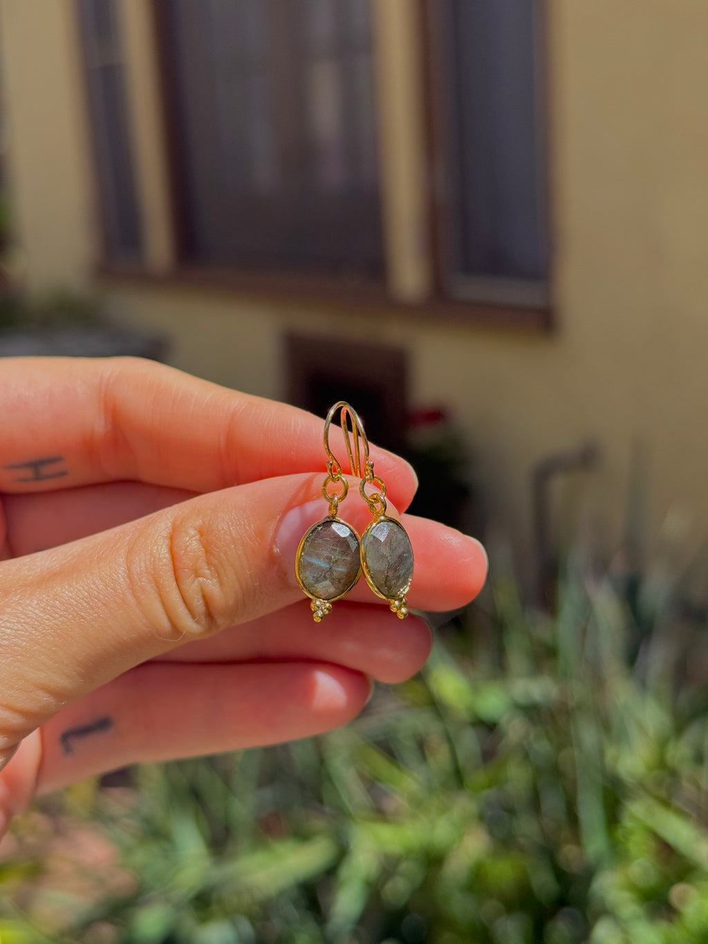Labradorite Earrings ~ Higher Consciousness & Energy Protection