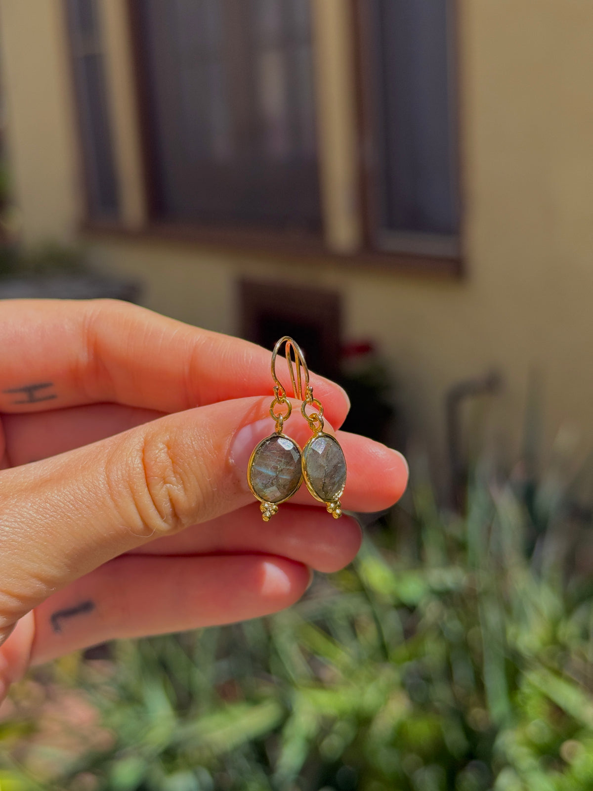 Labradorite Earrings ~ Higher Consciousness & Energy Protection