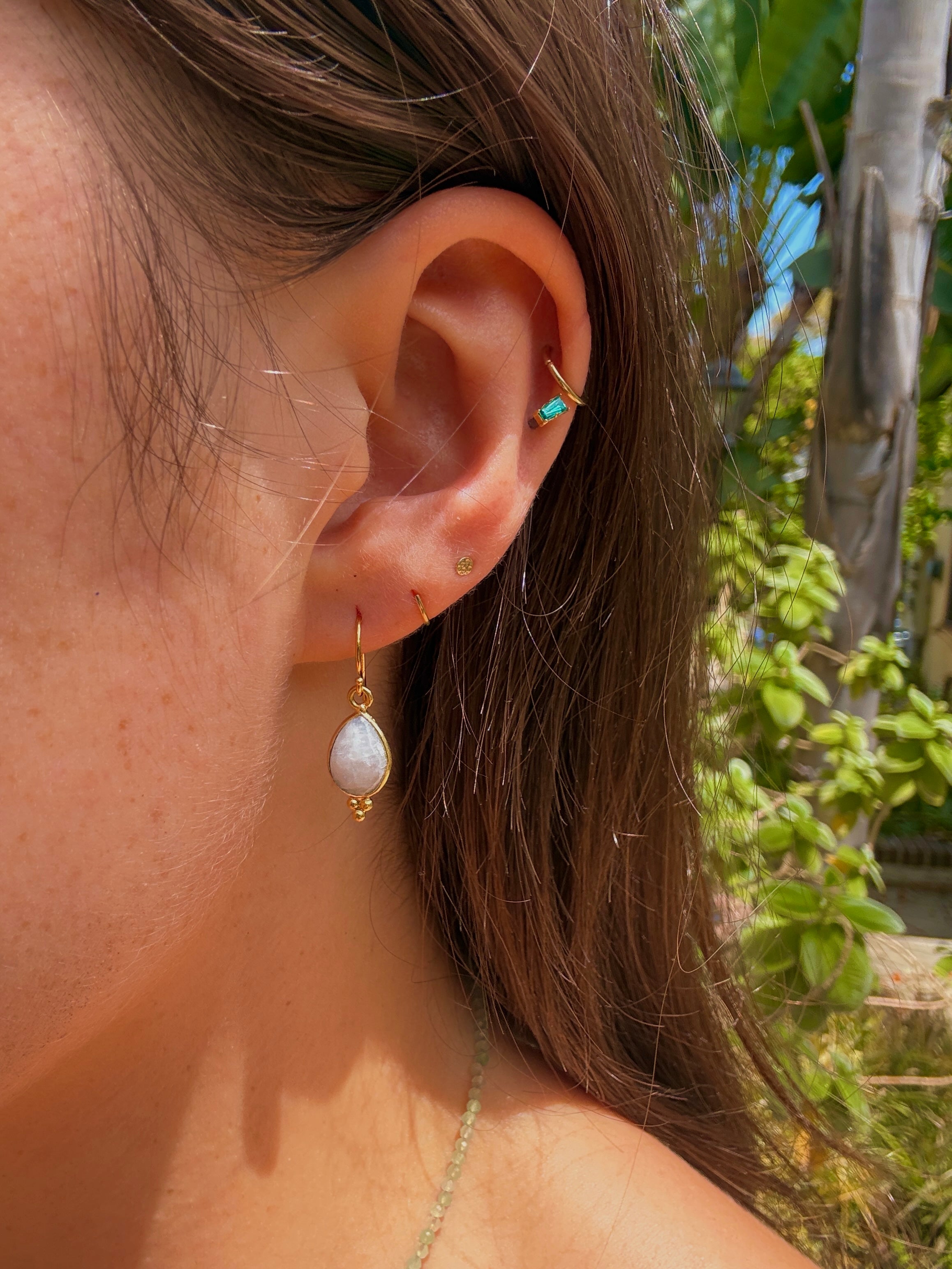 Moonstone Teardrop Earrings