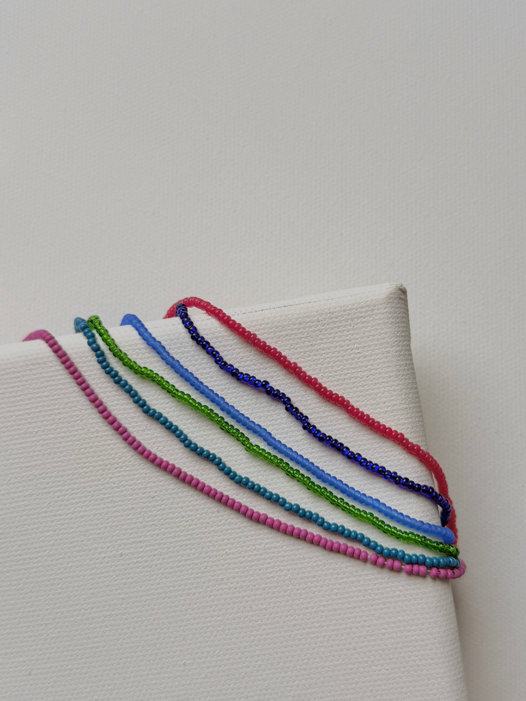 Small Bead & Freshwater Pearl Choker ~ Clarity